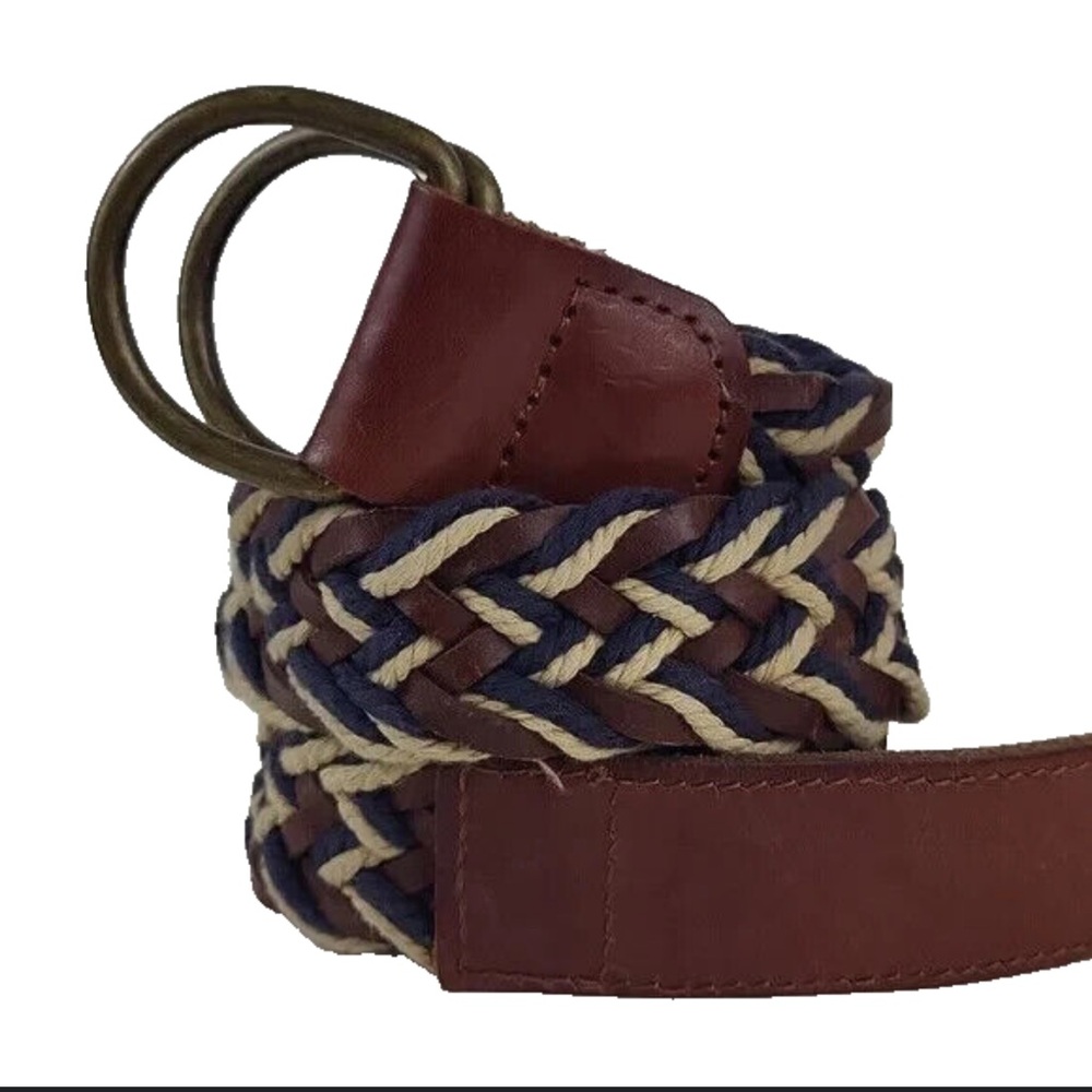 Lucky Brand Woven Double‎ Ring Belt L